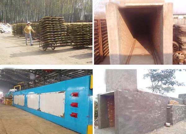 Drying system for an egg tray production line