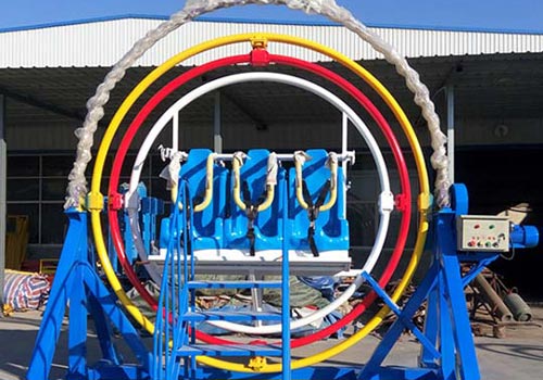 human gyroscope ride