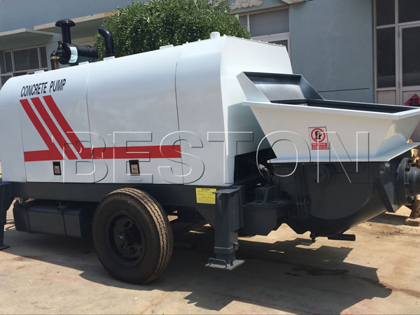 trailer concrete pump
